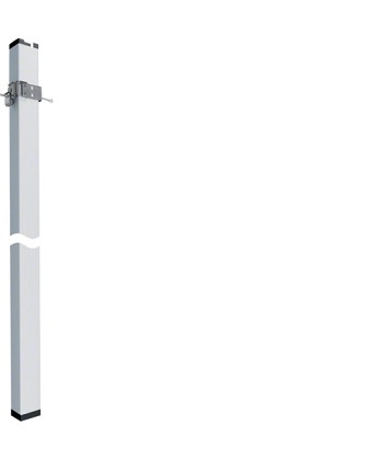 Kolumna jednostronna DA200-80 z zaciskiem mocującym, wys. 2,8m, biała