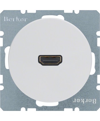 R.1/R.3 Gniazdo HDMI biały, połysk