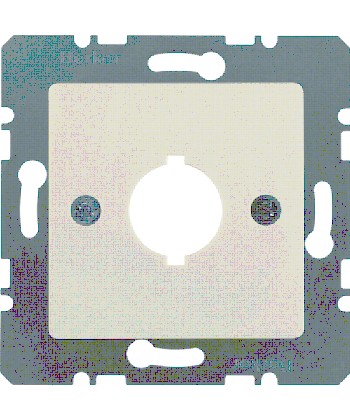 Płytka centralna z otworem O 18,8 mm do aparatów zgłoszeniowych; kremowy; System