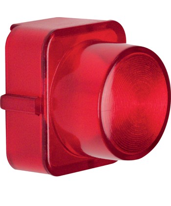 Klosz do sygnalizatora świetlnego E10; czerwony przezroczysty; Serie 1930/Glas