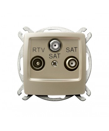 KARO Gniazdo RTV-SAT z dwoma wyjściami SAT Ref_GPA-S2S/m/42