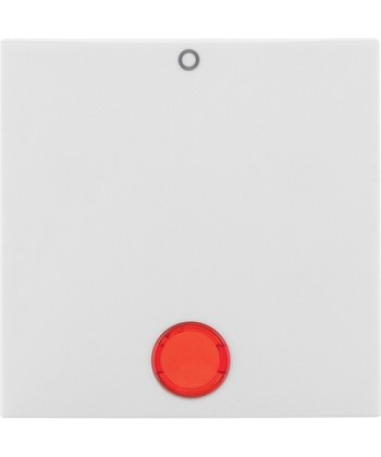 B.Kwadrat Klawisz z czerwoną soczewką z nadrukiem 0 do łączników 2- i 3-biegunow
