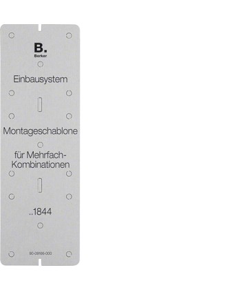 Szablon montażowy, karton; szary; Integro mechanizm