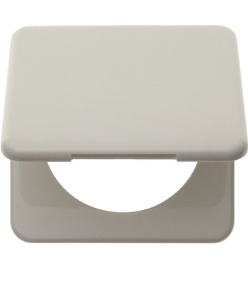 Ramka 1-krotna z pokrywą; biały, połysk; Integro Classic