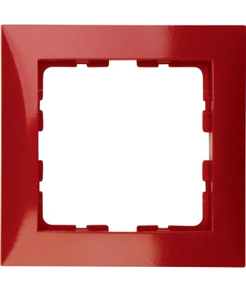 Ramka 1-krotna; czerwony, połysk; B.Kwadrat