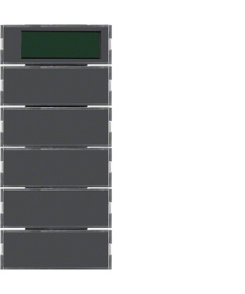 Przycisk 5-krotny z regulatorem temperatury i wyświetlaczem; do ramek alu i antr