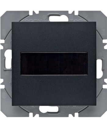 KNX RF przycisk 1-kr płaski z bat słoneczną, antracyt, mat, Berker S.1/B.3/B.7