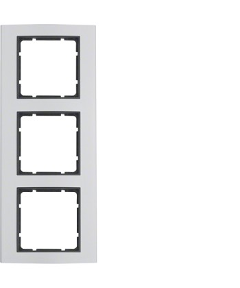 Ramka x3 alu\antracyt b3, berker 10133004