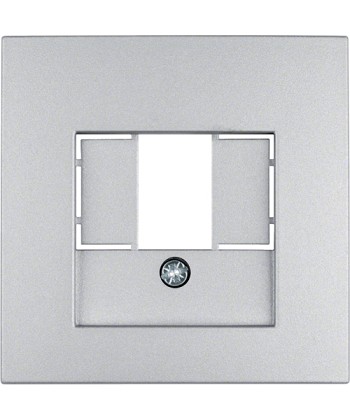 Płytka czołowa gniazd tae i głośnikowych b1/b7glas alu berker 10331404