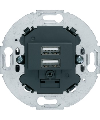 Mechanizm gniazda USB ładowania do serii obrotow ch, 3.0 A 230 V, antrac t, mat 