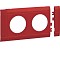 Maskownica 2-krotna ABS bezhalogenow czerwon
