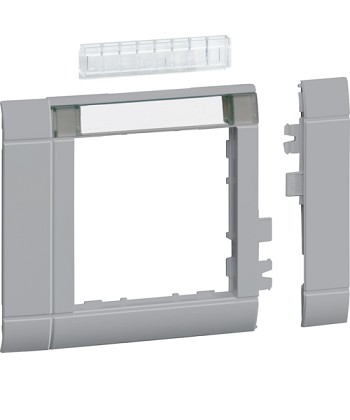 tehalit.WA Maskownica 80mm 1-krotna 55x55mm pole opisowe PC-ABS bezhalog l.alu H