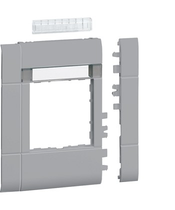 tehalit.WA Maskownica 120mm 1-krotna 55x55mm pole opisowe PC-ABS bezhalog l.alu 