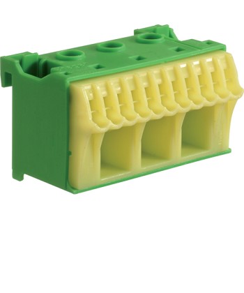 QuickConnect Blok samozacisków ochronny, zielony, 3x16 +11x4 mm2, szer. 60 mm