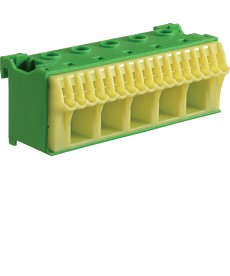 QuickConnect Blok samozacisków ochronny, zielony, 5x16 + 17x4 mm2, szer. 90 mm