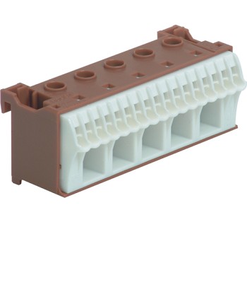QuickConnect Blok samozacisków fazowy, brązowy, 5x16 + 17x4 mm2, szer. 90 mm