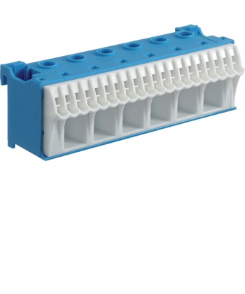QuickConnect Blok samozacisków neutralny, niebieski, 6x16 + 20x4 mm2, szer.105 m
