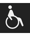W.1 Folia do sygnalizatora świetlnego symbol wózek inwalidzki