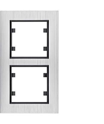 RAMKA 2-KROTNA PIONOWA, ALUMINIUM SRE HAGER.LUMINA PASSION WL9122