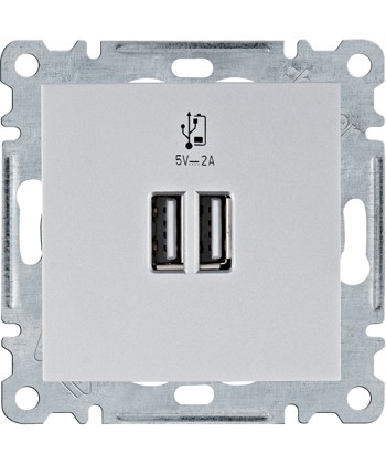 lumina Ładowarka USB 2.0 A, srebrny - WL4212 HAGER WL4212