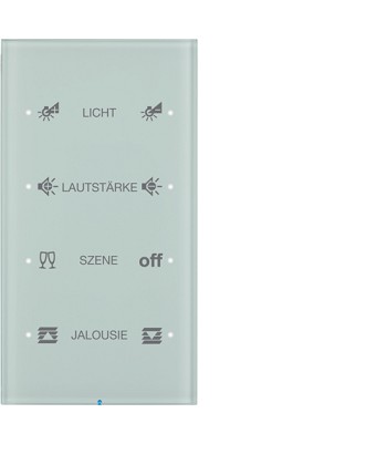 R.3 Sensor dotykowy 4-krotny konfigurowalny, biały, szkło