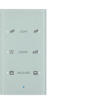 TS Sensor szklany dotykowy 3-krotny konfigurowalny, szkło, białe